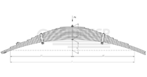 Rear leaf-spring for MAZ 500A, 5549, 5334 13 leaves