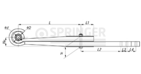 Leaf-spring (Z spring) for TONAR, an analog for 4533169708