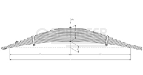 Rear leaf-spring for MAZ 509, 5337, 5432 15 leaves