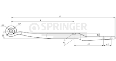 Leaf-spring (Z spring) for BPW, an analog for 05.082.13.67.0