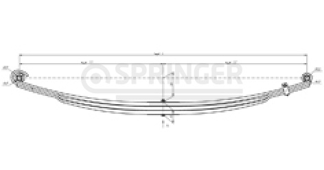 Front leaf-spring for КаMAZ 5490 3 leaves