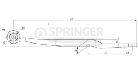 Leaf-spring (Z spring) for BPW, an analog for 05.082.13.56.0