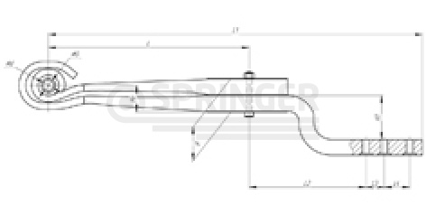 Leaf-spring (Z spring) for BPW, an analog for 05.082.13.24.0 2 leaves