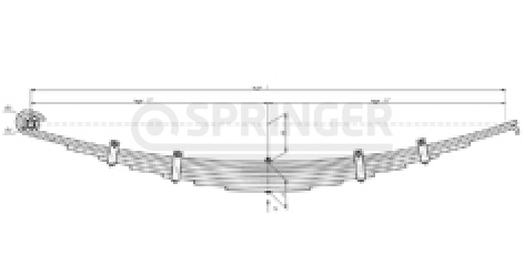 Front leaf-spring for КаMAZ 6350 8 leaves