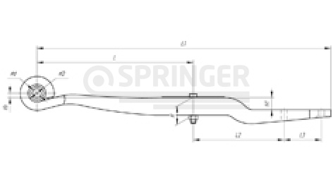 Leaf-spring (Z spring) for a a trailer Gigant, an analog for 700649005