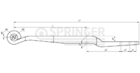 Leaf-spring (Z spring) for BPW, an analog for 05.082.13.75.1