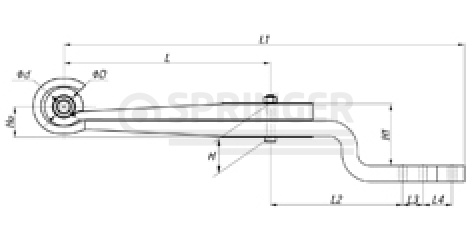 Leaf-spring (Z spring) for TONAR, an analog for 1003802TH-Z