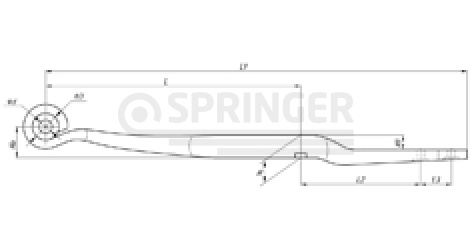 Leaf-spring (Z spring) for BPW, an analog for 05.082.13.67.0 (hole on the top)