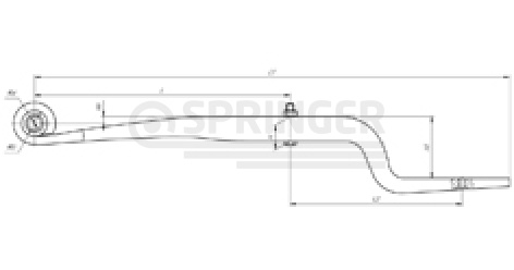 Leaf-spring (Z spring) for Schmitz, an analog for 014896