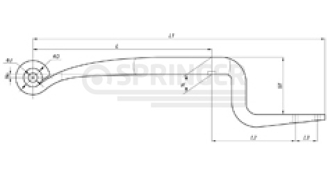 Leaf-spring (Z spring) for BPW, an analog for 05.082.14.01.0