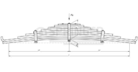 Rear leaf-spring for КаMAZ 65115, 43118, 53229 9 leaves