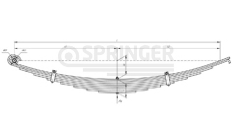 Front leaf-spring for КаMAZ 43118, 43261 9 leaves