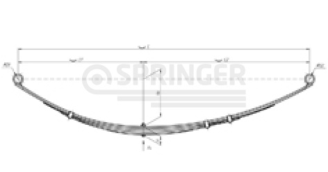 Rear leaf-spring for GAZ 3102, 3110, 24 6 leaves (strengthten)