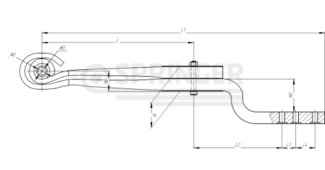 Rear spring Tonar 5042ТН